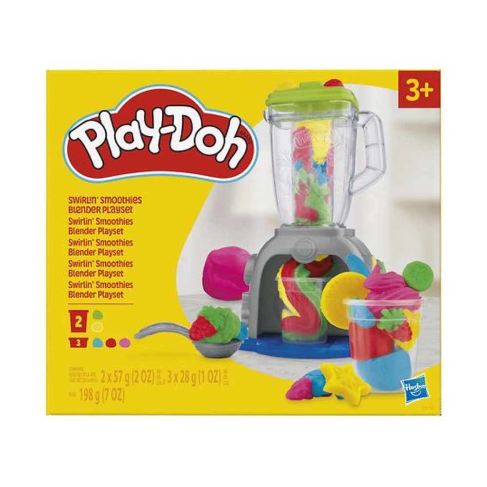 NEW Play-Doh Swirlin' Smoothies Blender Playset One Size Yellow Grey